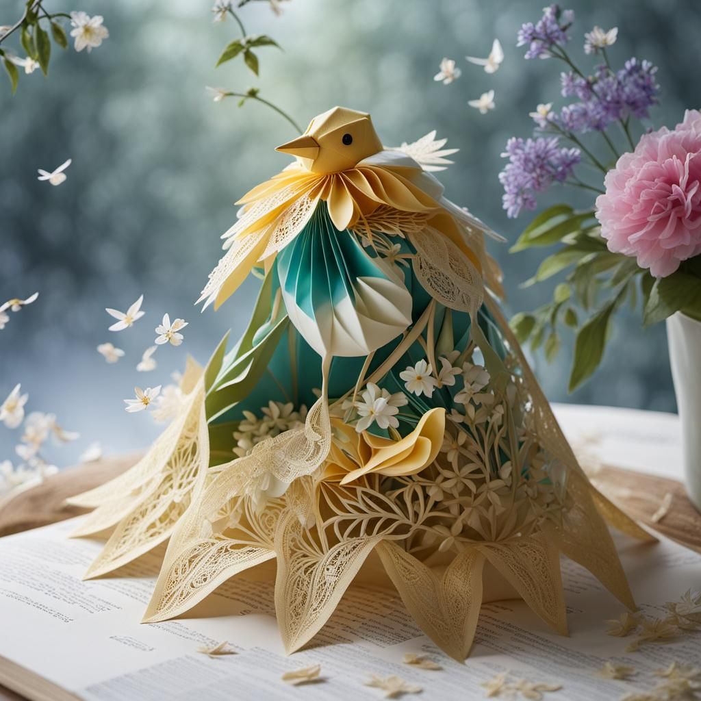 Origami in the World of Nature: Paper Bird