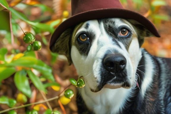 Dog in Zoot Suit Storybook Illustration