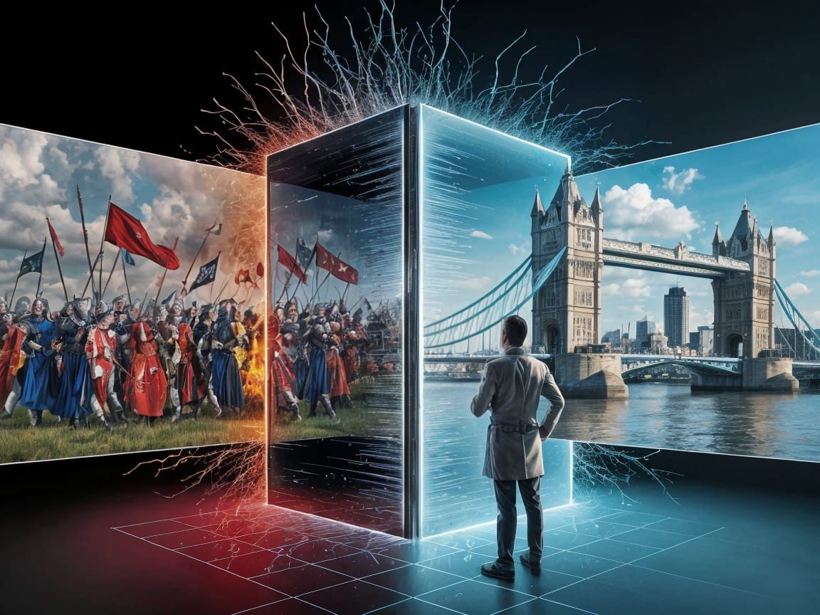 Reality-Bending Machine Displays Historical Battles in Digit...