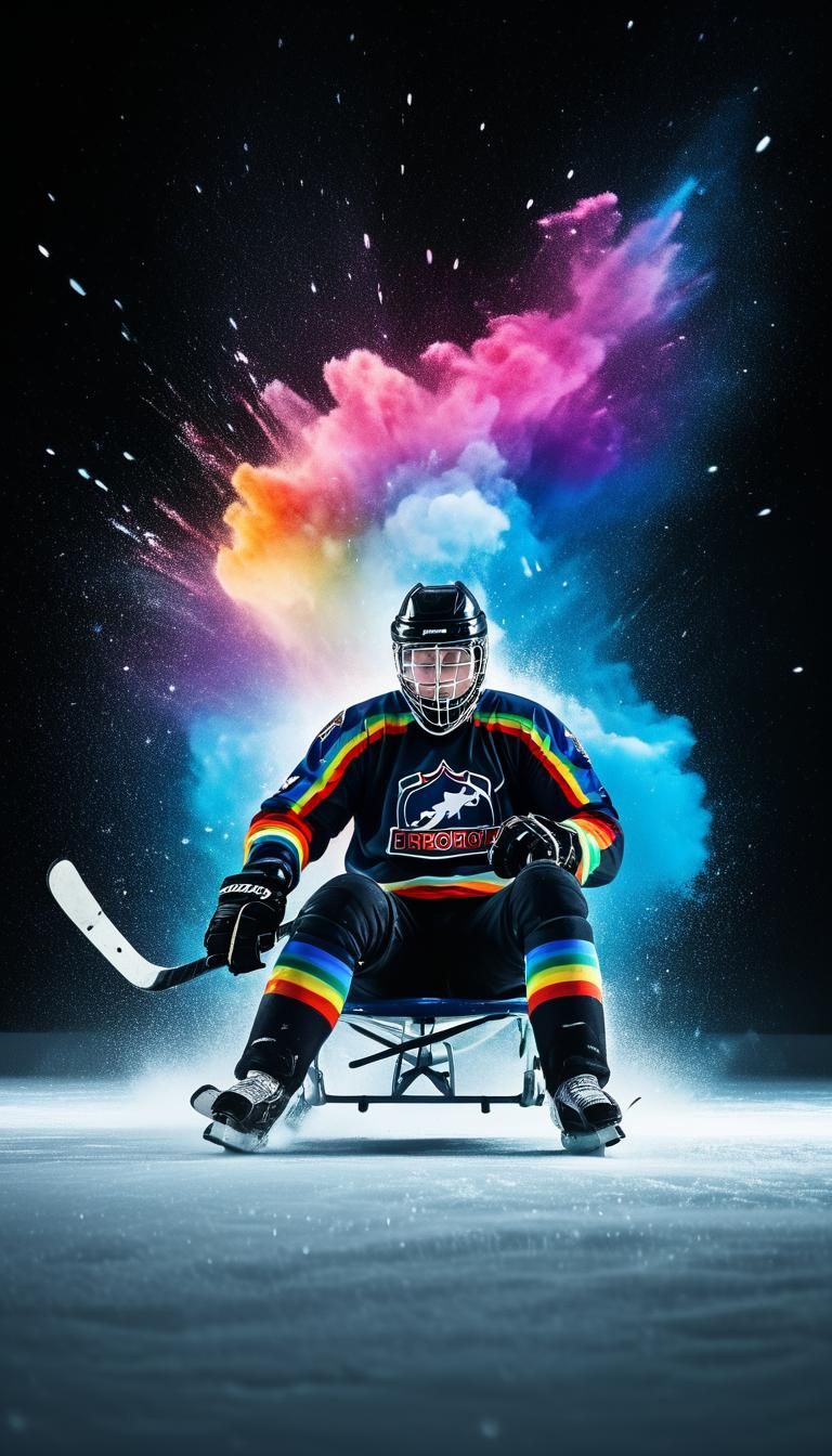 Stroboscopic photography medium shot multiple transparent re...