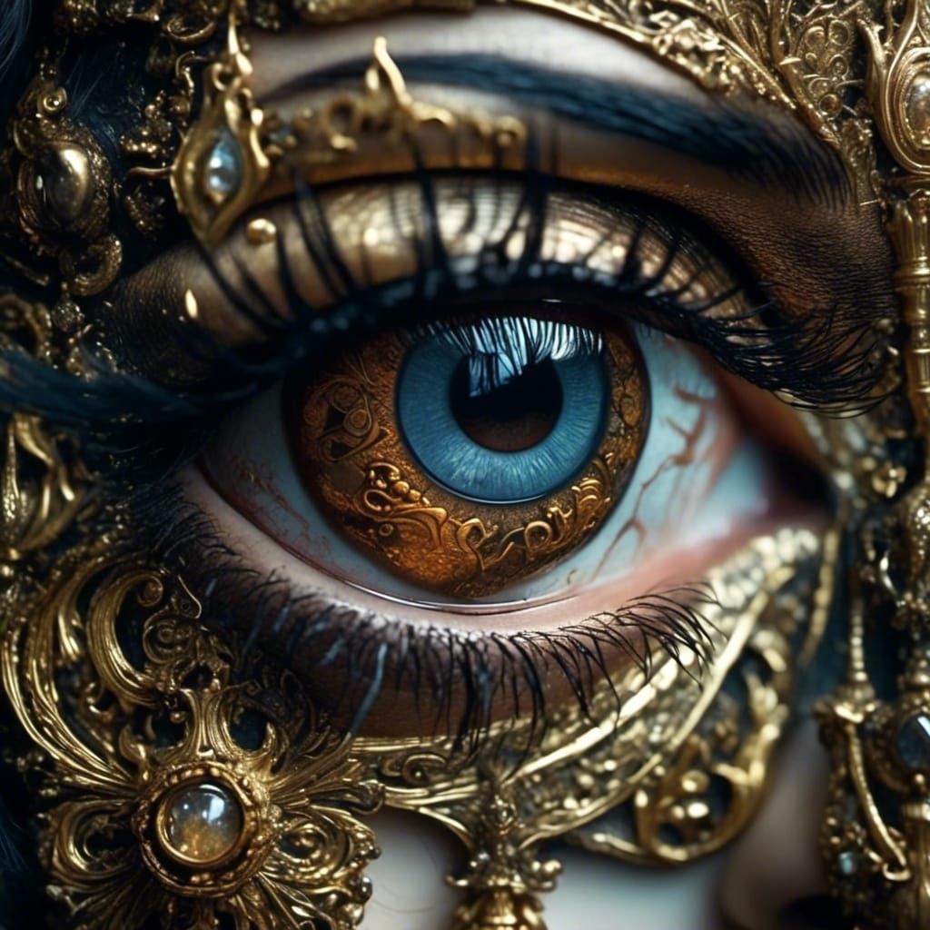 Mesmerizing Hyperrealistic Exotic Eyes in Extreme Detail