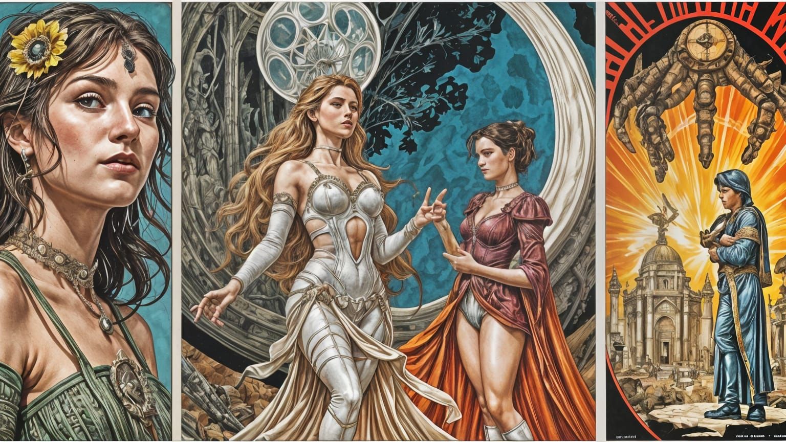 Quadruplex Titaness: Graphic Novel Splash Page