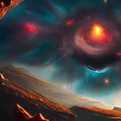 Spectacular Supernova Explosion in Deep Color