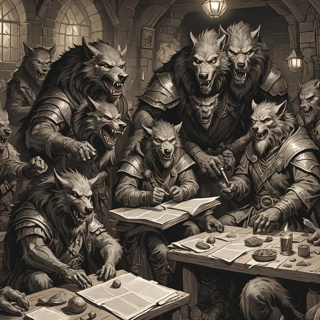 Werewolves Play Dungeons and Dragons