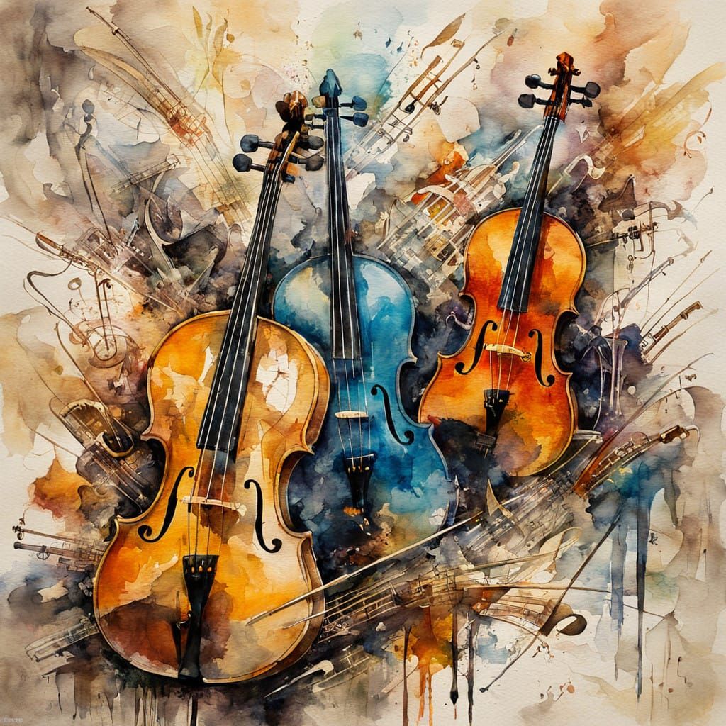 Ethereal Conductor Weaves Harmony with Ghostly Musicians