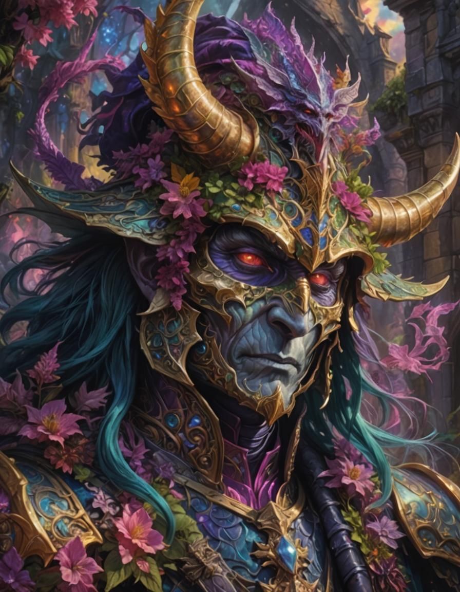 Majestic Wizard Knight Unleashes Cosmic Power in Elaborate F...