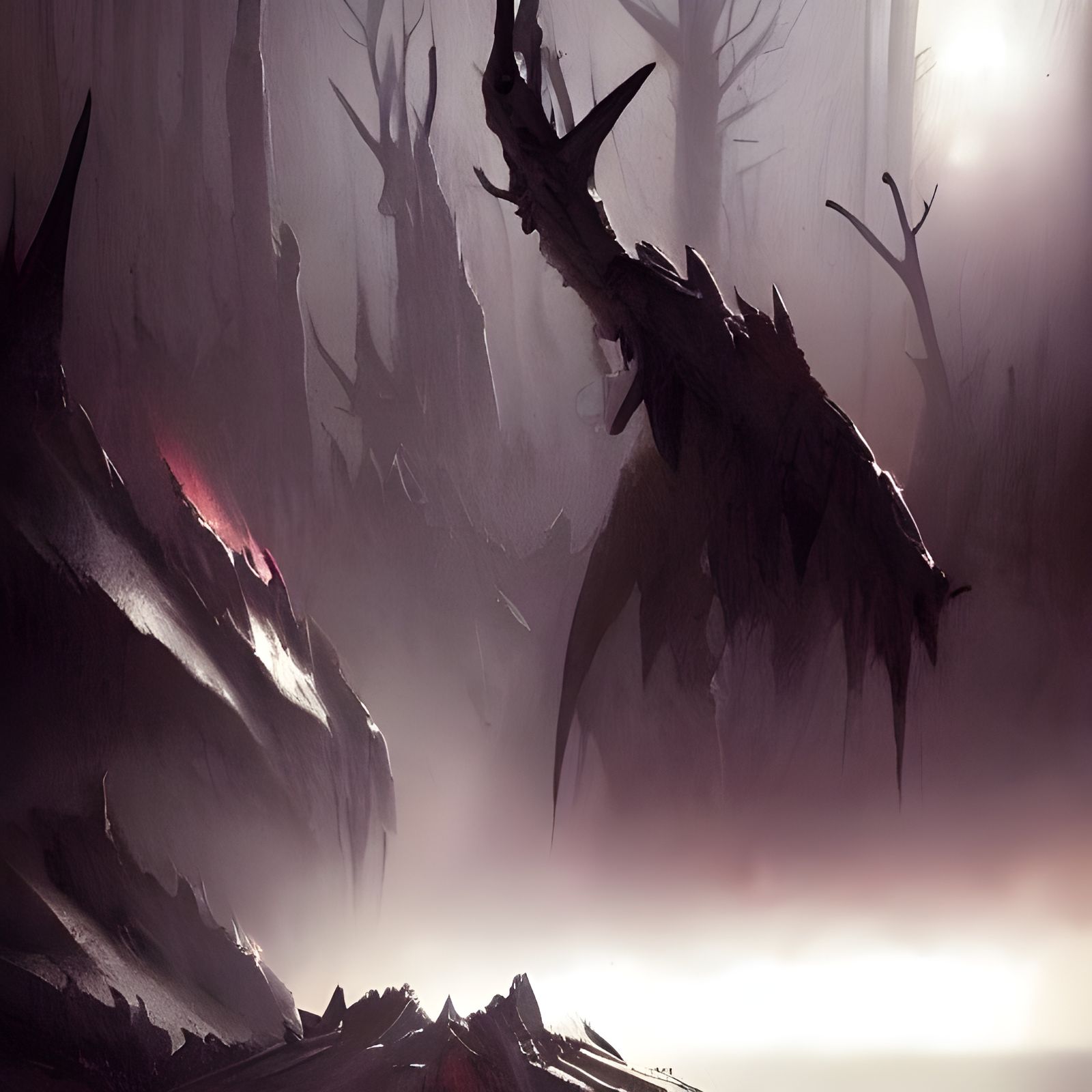 Sinister Vision of Purgatory as Fantasy Art