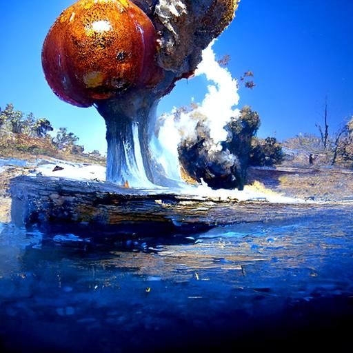 Bomb in Oil Painting Style