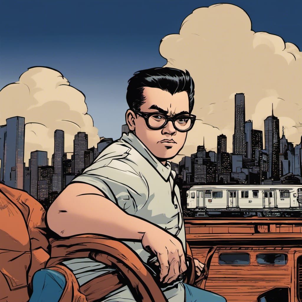 Peter Parker in Chicago, Jack Kirby Comic Style