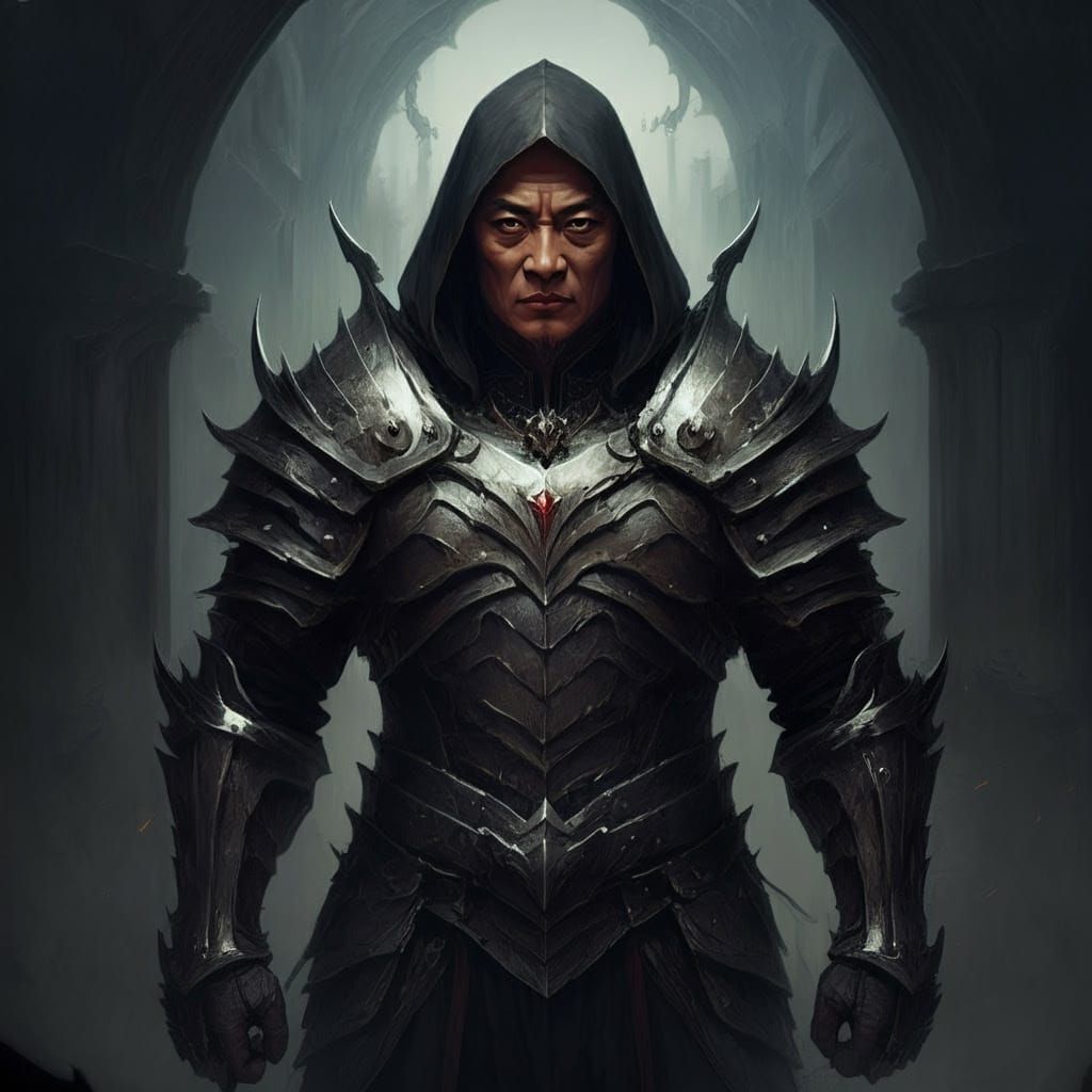 Dark Fantasy Landscape in Grim Dark Style