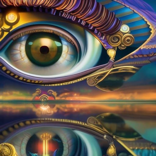 Golden Age Illustration: Infinity Mirror of Eyes