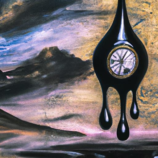 Surreal Melting Dreamscape in Dali Style