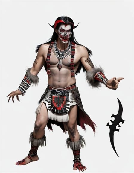 Scary Aztec Vampire Fusion