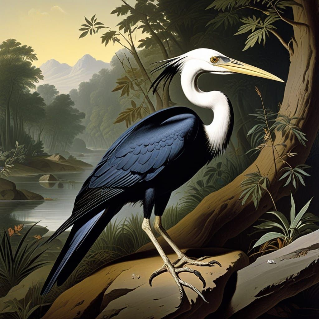 Surreal Oil Painting of a Dark Landscape