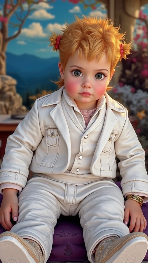 Epic High-Fantasy Landscape with Intricate Architecture and...