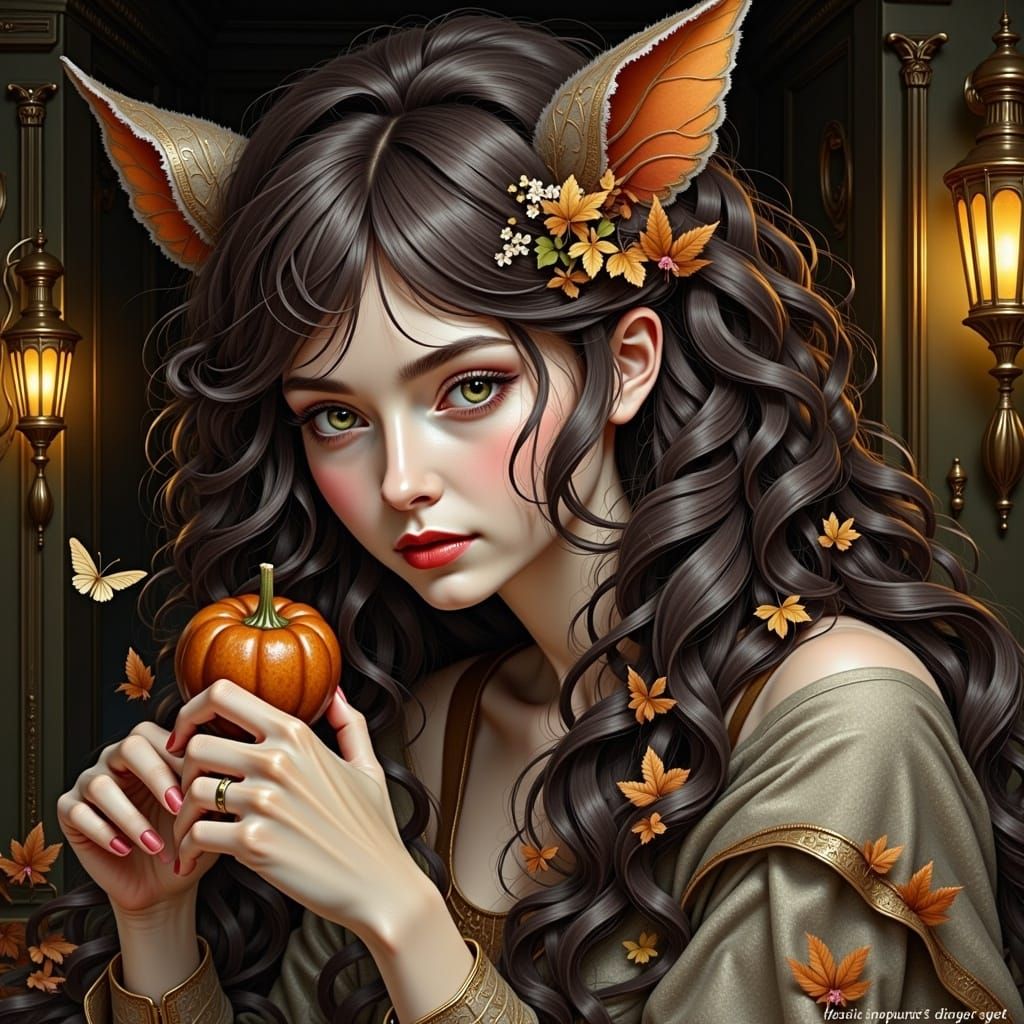 Portrait with Artistic Filter Applied