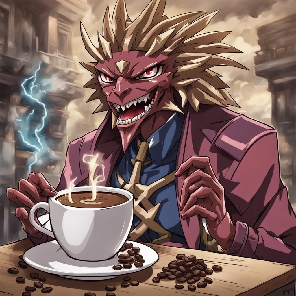 Coffee as Anime Yu-Gi-Oh! Monster