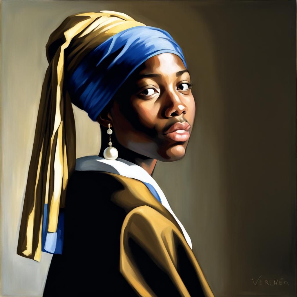 Girl with a Pearl Earring – Vermeer Variations #1