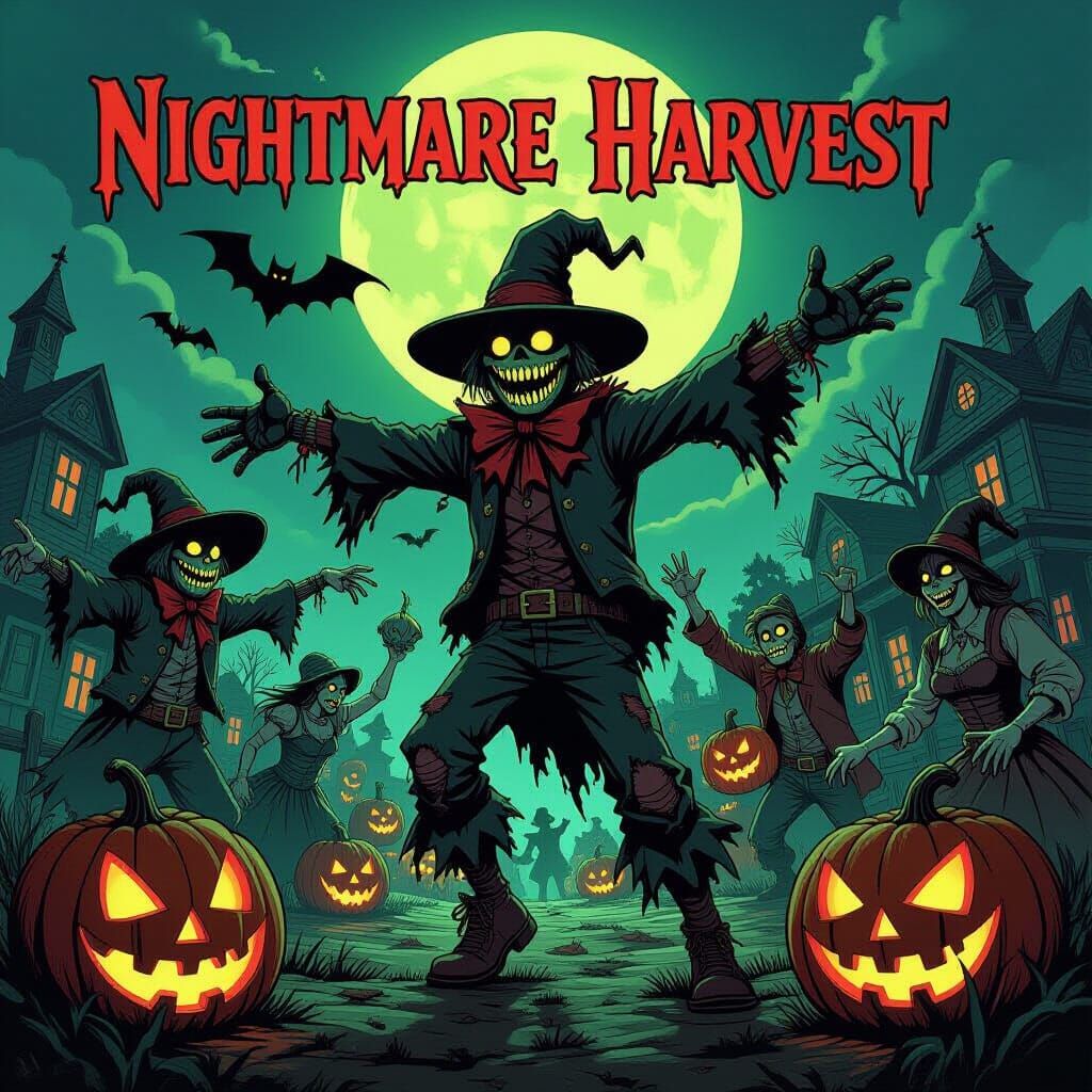 Nightmare Harvest Festival: Dark Carnival Scene