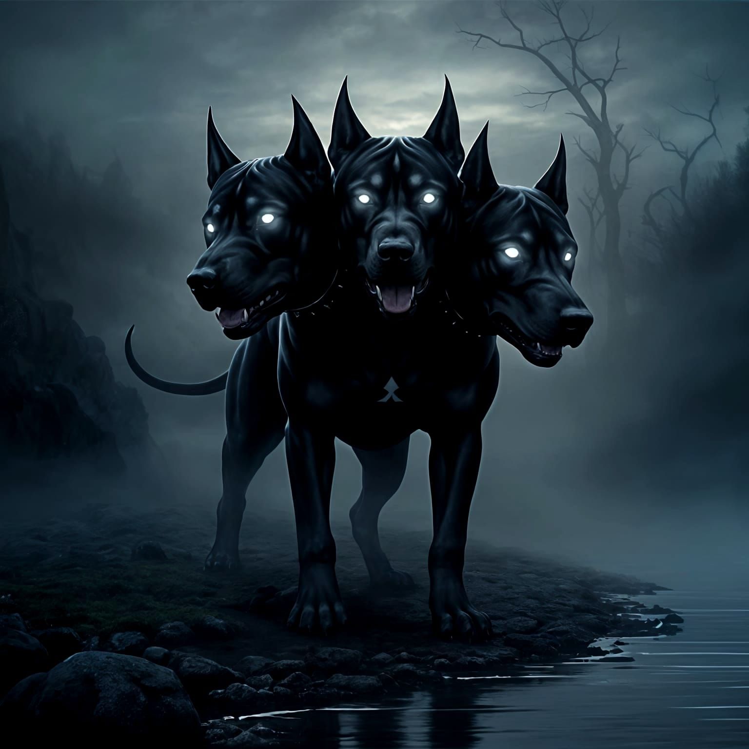 Cerberus Guarding the River Acheron