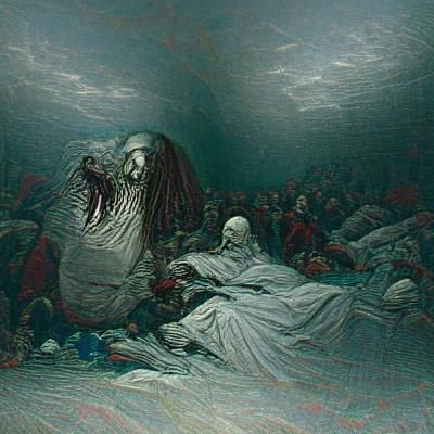 Horror Scene in Style of Gustave Doré
