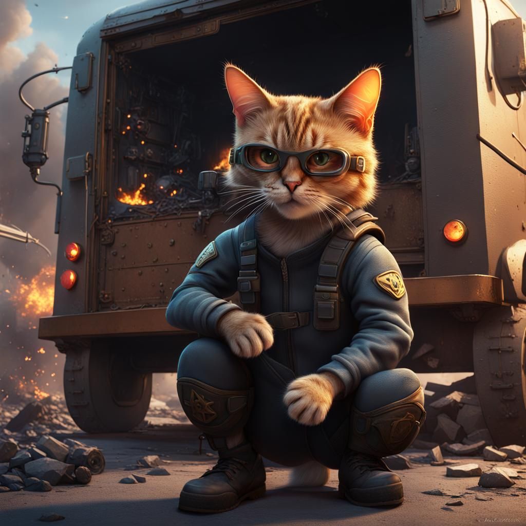 Burglar Cat and Armored Truck Explosion