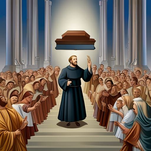 Saint Francis Xavier Procession Logo in Vector Art