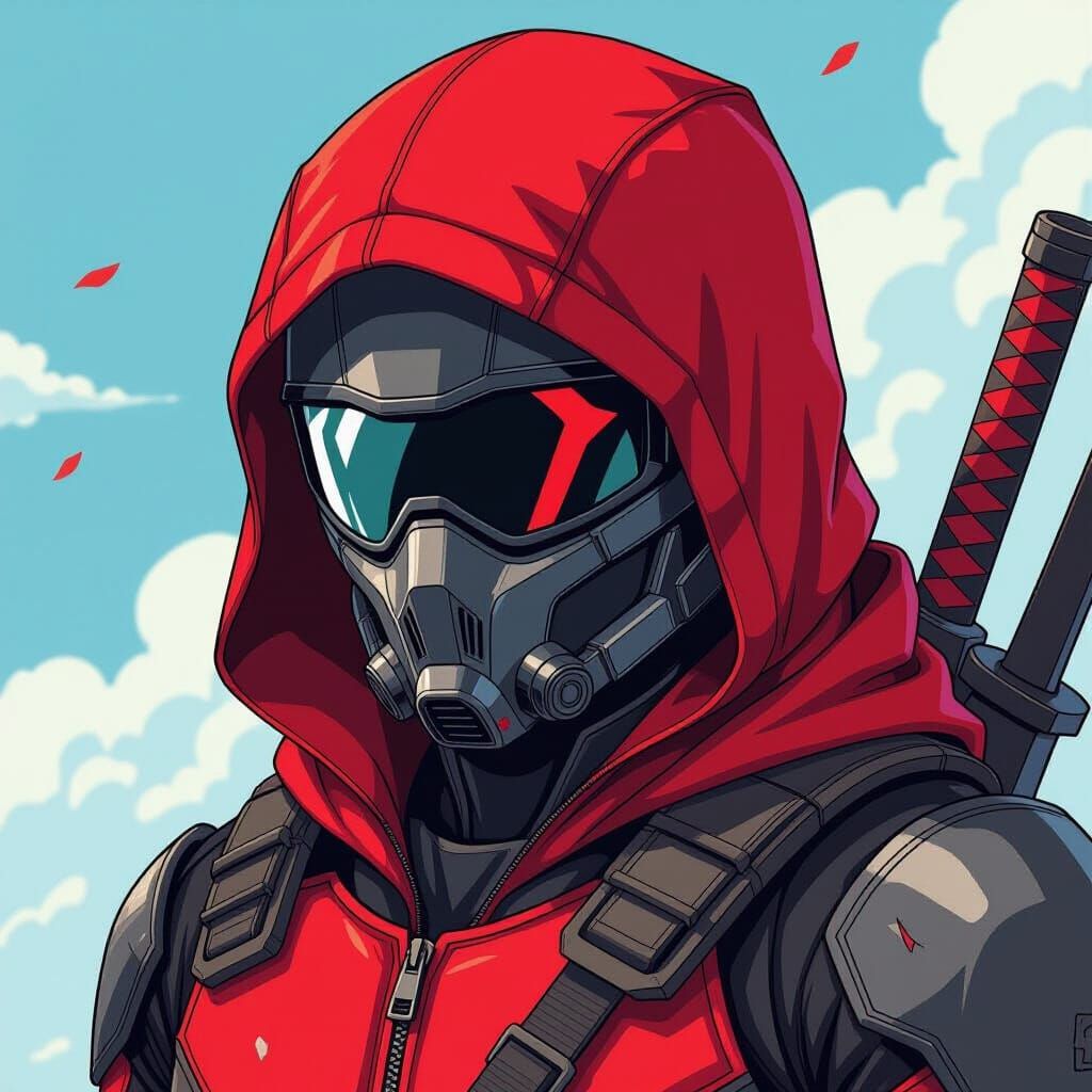 Red Hood Full Helmet DC Comics Anime Style