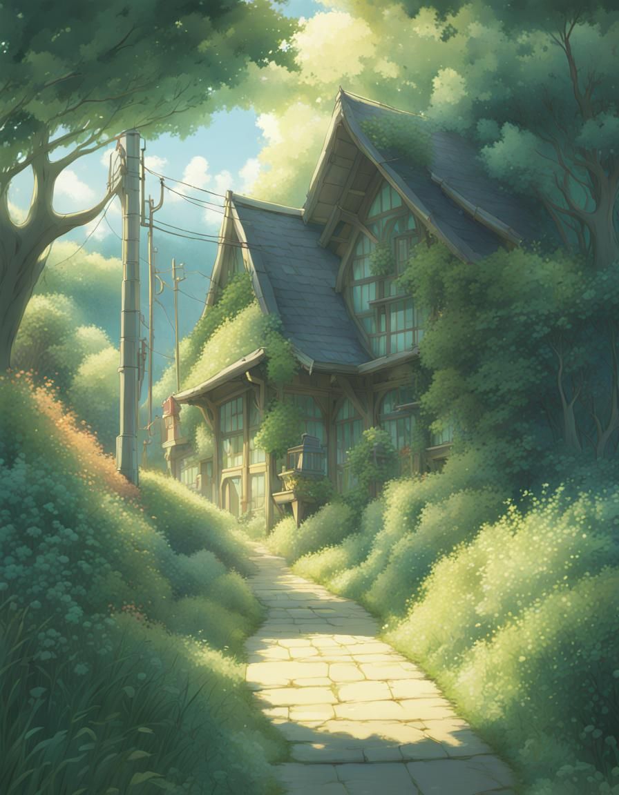Imbolc in Studio Ghibli Anime Style