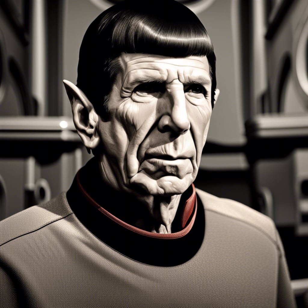 Hyperrealistic Portrait of Leonard Nimoy