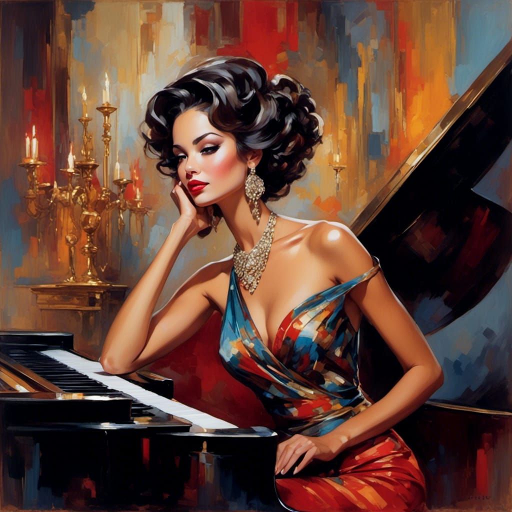 Jazz Club Piano Player in Maimon Style