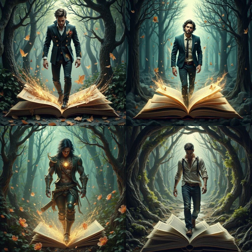 Man Steps From Book Into Reality