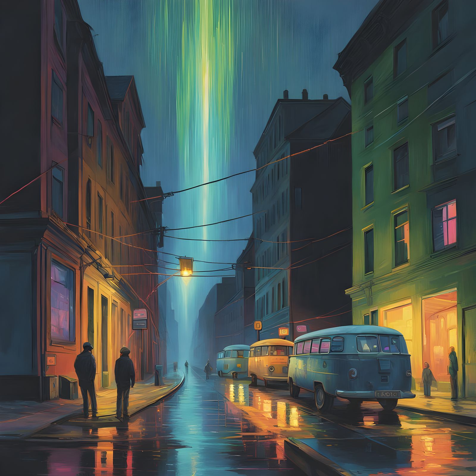 Ethereal Gothic Dreamscape in Vibrant Colors