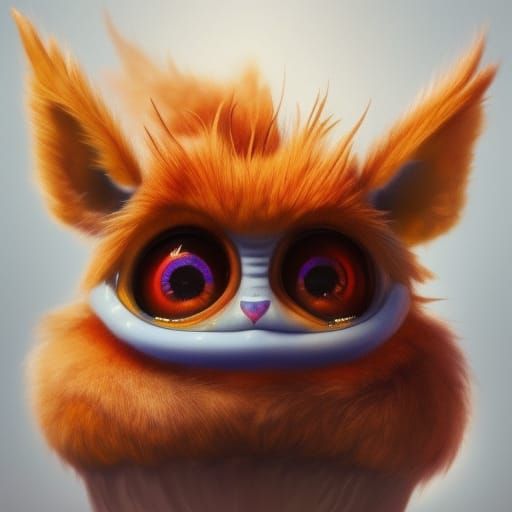 Hyperdetailed Dragon Furby Portrait