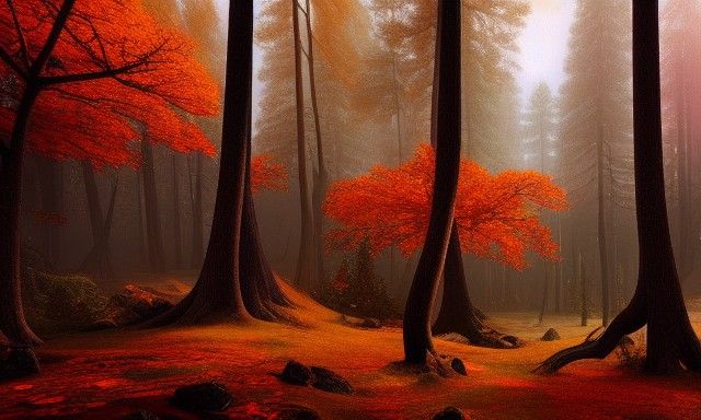 Autumn Forest Glade
