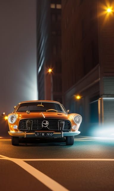 In my headlights, staring, bleak...