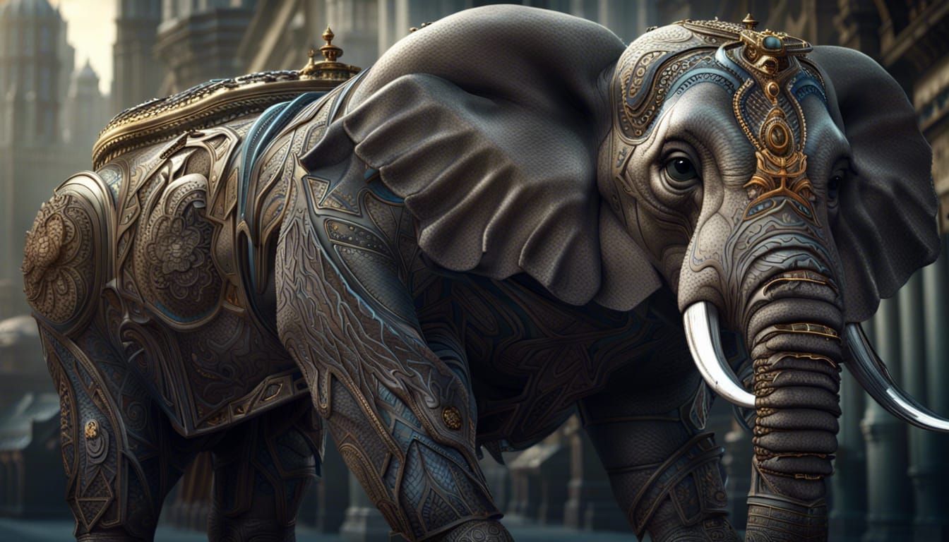 Elephant Transforms into Megatron: Hyperdetailed CGI Render