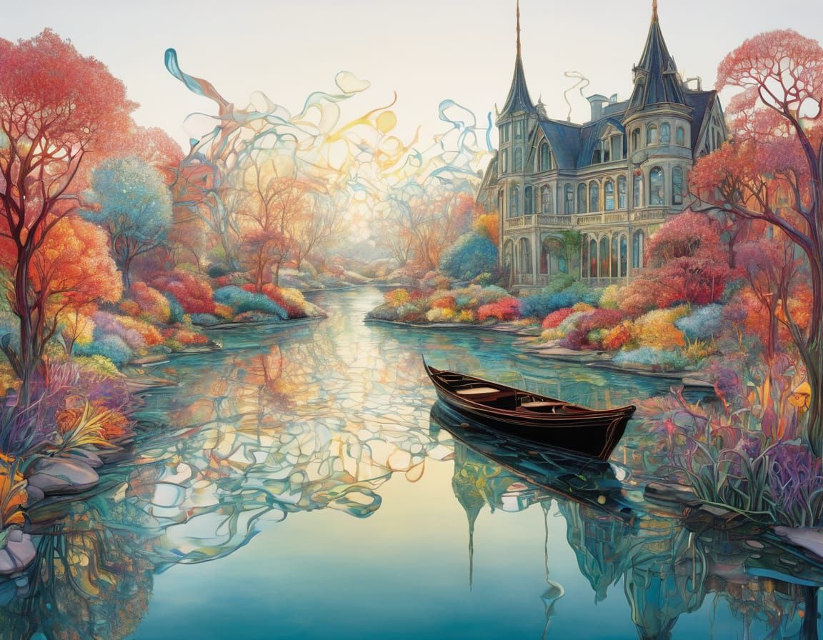 Vibrant Stained Glass Masterpiece in Hyper-Realistic Digital...