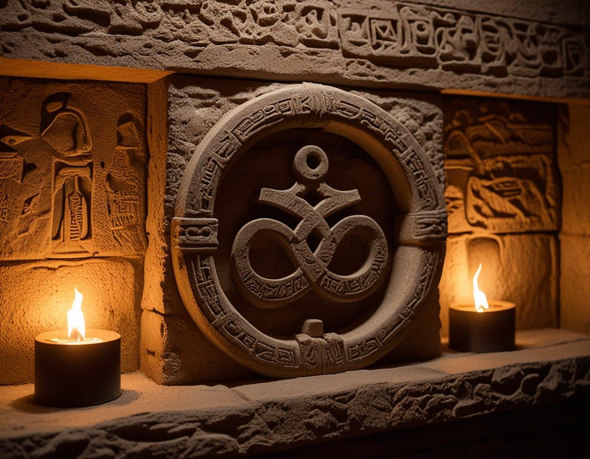 Ancient Egyptian Temple Interior in Hyperrealistic Detail