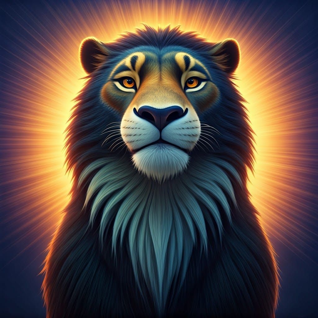 Cinematic Wild Spirit in Vibrant Digital Art Style