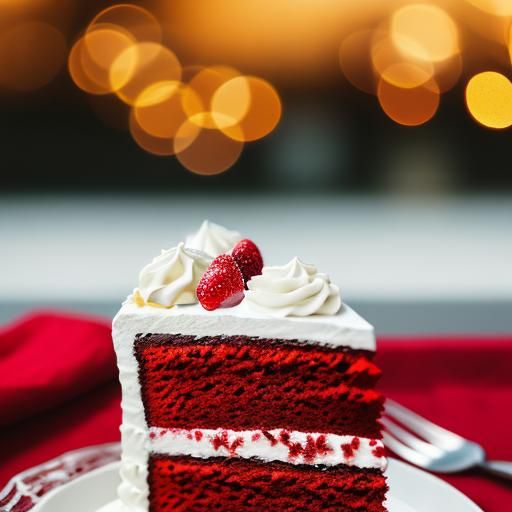 Delicious Red Velvet Cake, Professional Photography