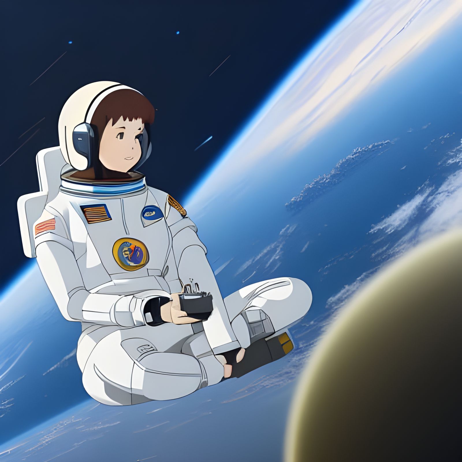 Astronaut in Space: Anime Key Visual
