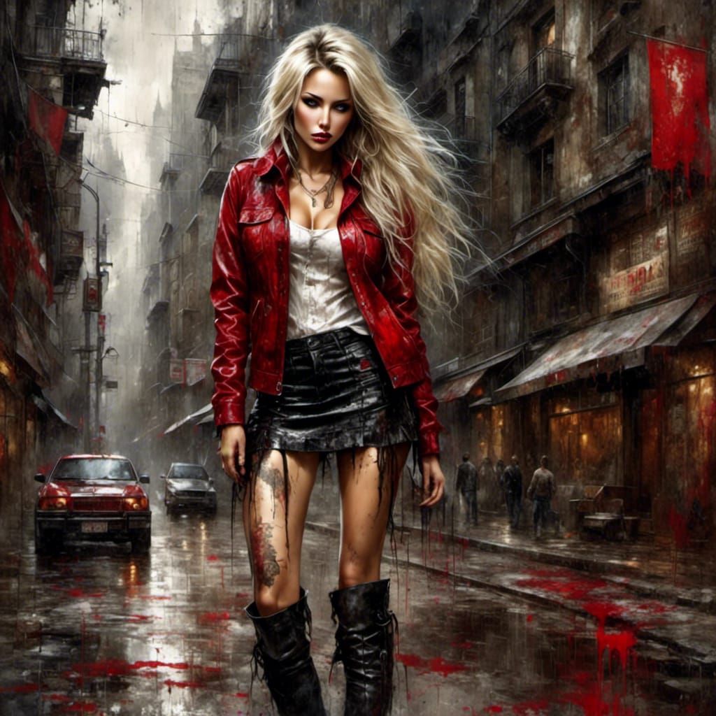 <lora:Grunge-Poster:1.0>  <lora:PrettyWomanStyle:1.0>
