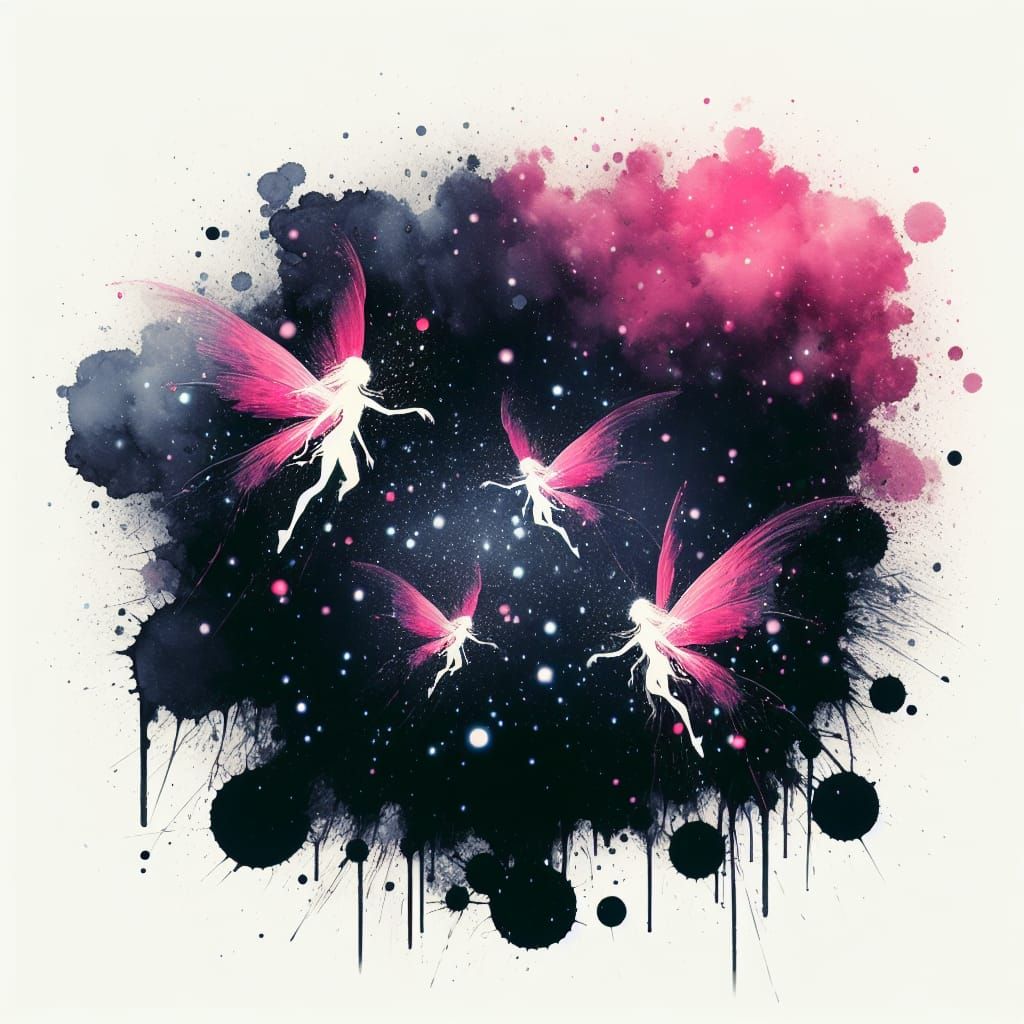 Whimsical Snow Faeries in Vibrant Lomography