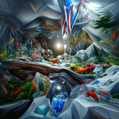 Intricate Crystal Formations in a Mountain