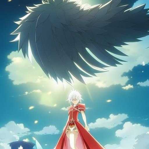 Anime Style Vision of Entering Heaven