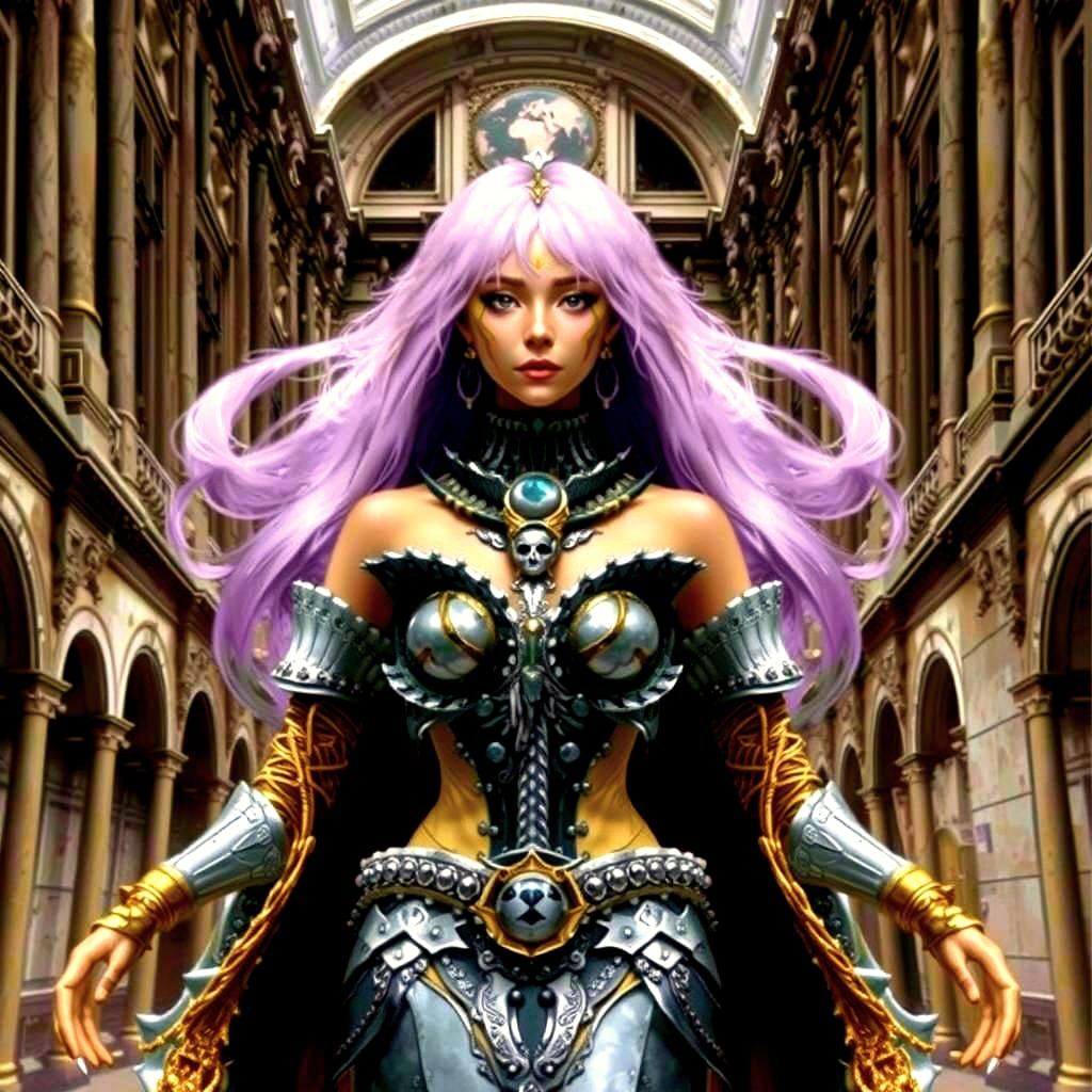 Realistic Portrait with Vibrant Colors