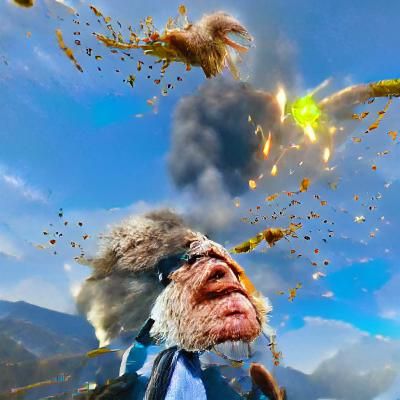 Bernie Sanders: Action Hero in Digital Art