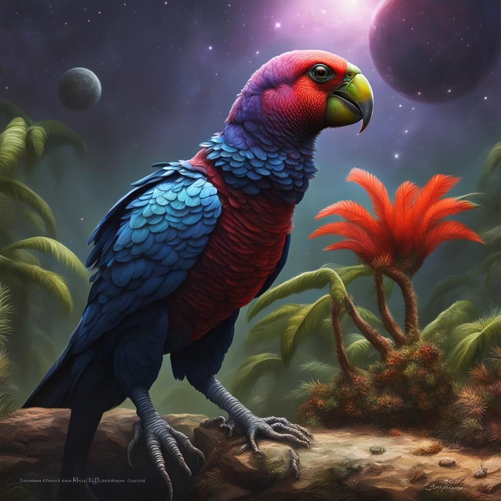 Exotic Alien Life on a Distant Exoplanet