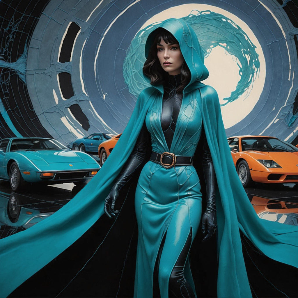 Turquoise Genius weaves Magical Felted Wool Art